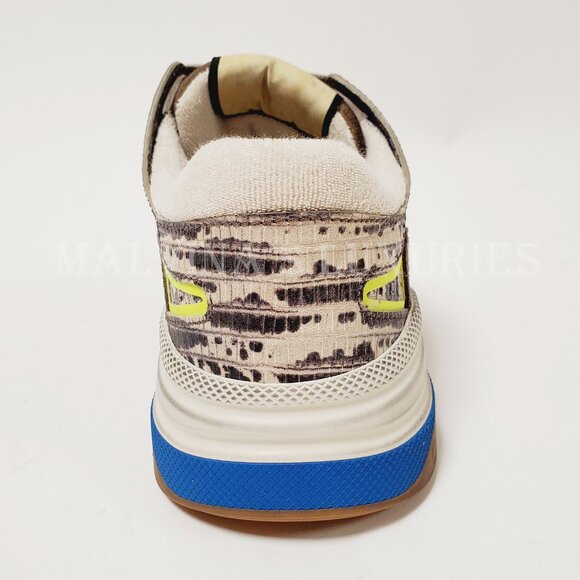 GUCCI SNEAKERS ULTRAPACE LIZARD LEATHER SHOES w LOGO sz 39.5 G 9.5 US - Picture 10 of 15